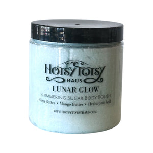 Lunar Glow Shimmering Sugar Body Polish with Hyaluronic Acid - Hotsy Totsy Haus