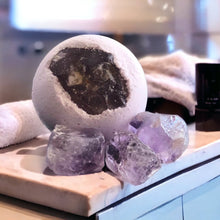 Load image into Gallery viewer, Amethyst Crystal Globe Bath Bomb - Hotsy Totsy Haus