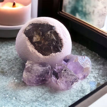 Load image into Gallery viewer, Amethyst Crystal Globe Bath Bomb - Hotsy Totsy Haus