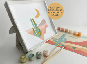 Citrus + Leafy Meditative Art Paint by Number Kit + Easel - Hotsy Totsy Haus
