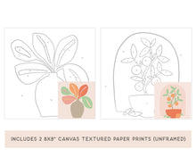 Load image into Gallery viewer, Citrus + Leafy Meditative Art Paint by Number Kit + Easel - Hotsy Totsy Haus