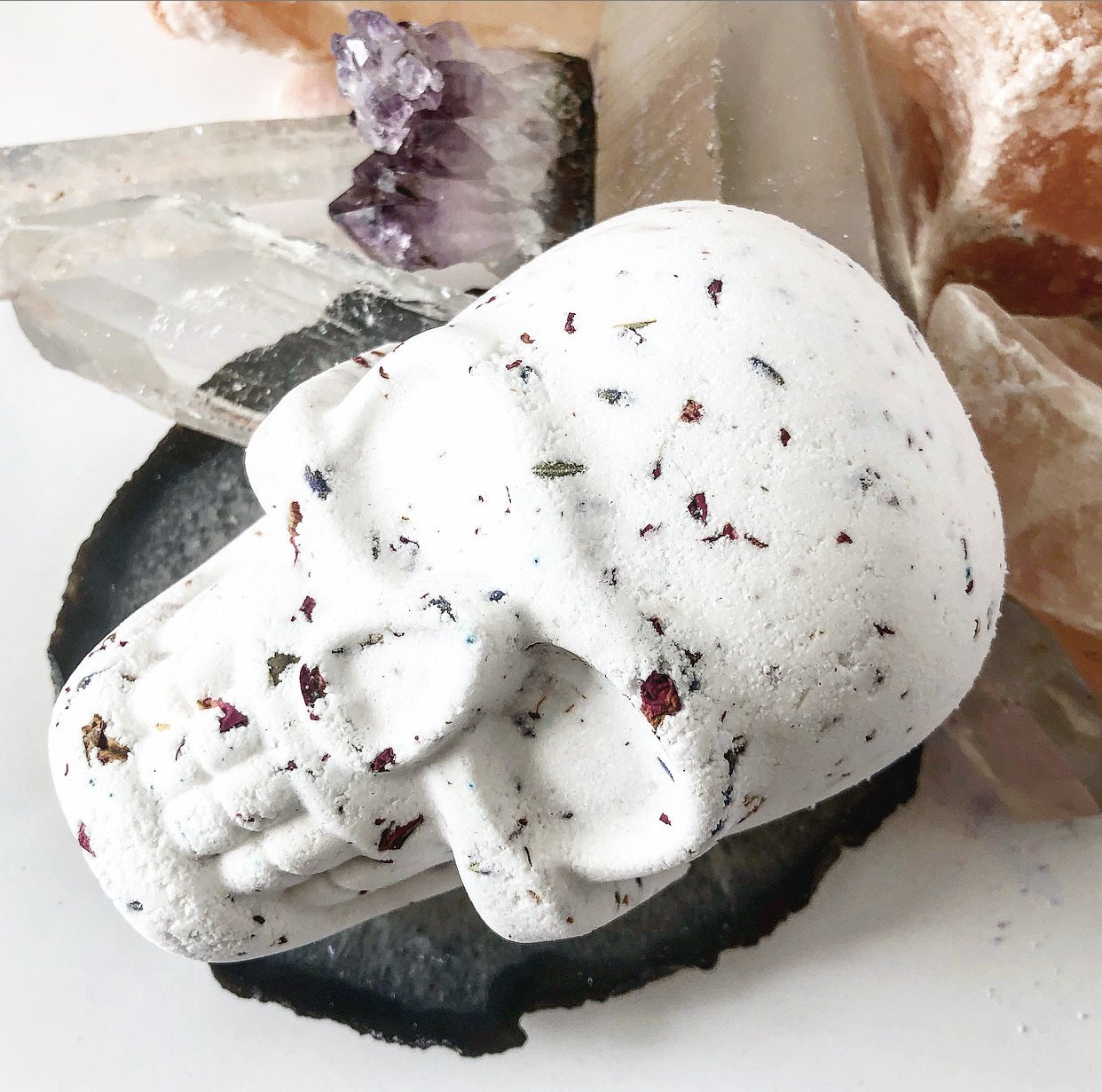 Death do us Part Botanical Skull Bath Bomb - Hotsy Totsy Haus