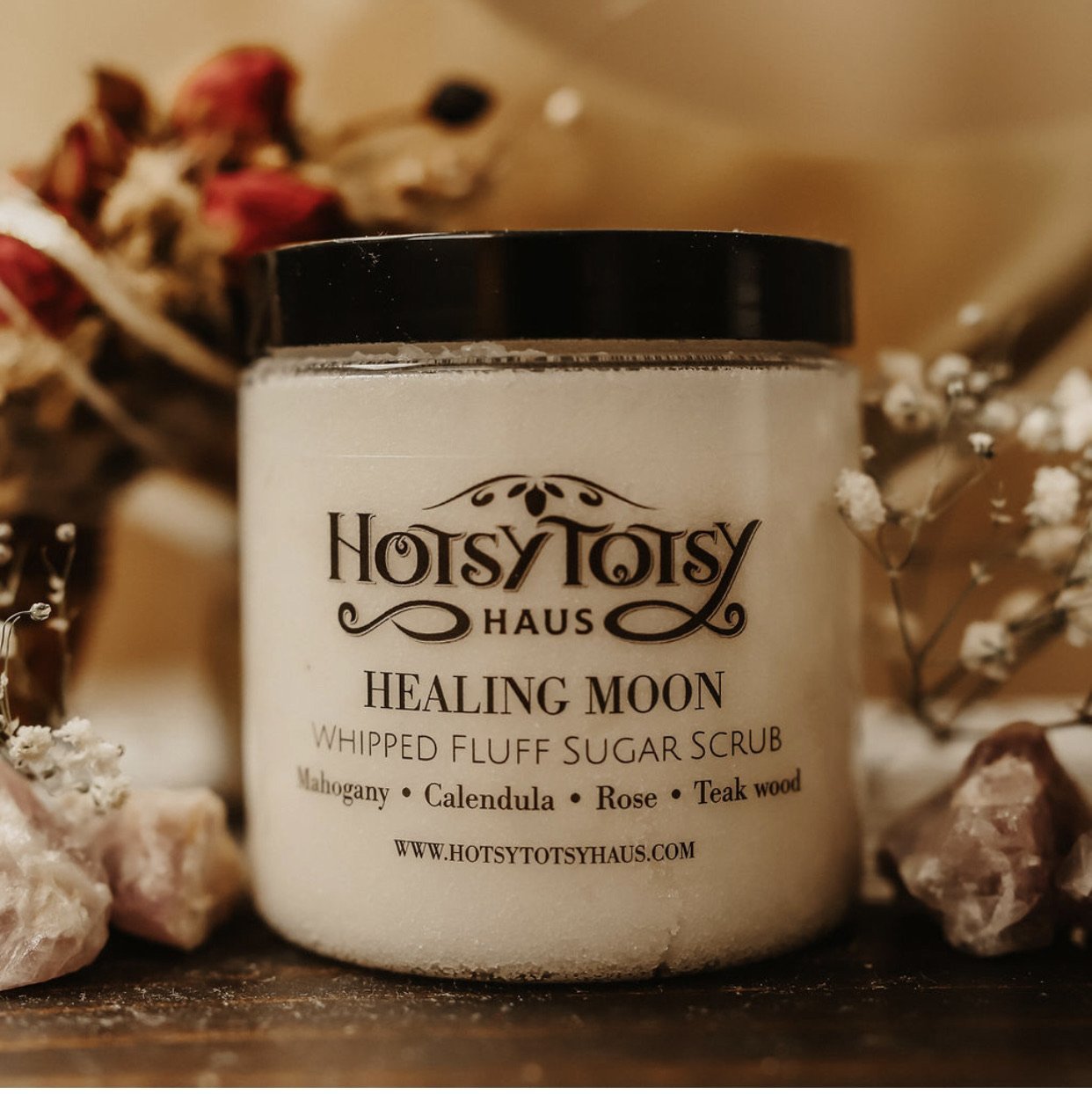 Healing Moon Whipped Fluff Sugar Scrub - Hotsy Totsy Haus