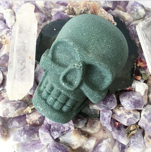 La Santa Muerte Skull Lavender Black Skull Bath Bomb - Hotsy Totsy Haus