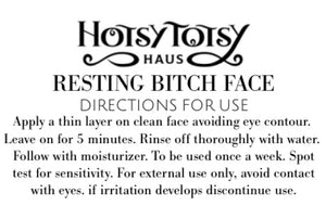 Resting Bitch Face Mineral Mask | Pumpkin and Clove - Hotsy Totsy Haus