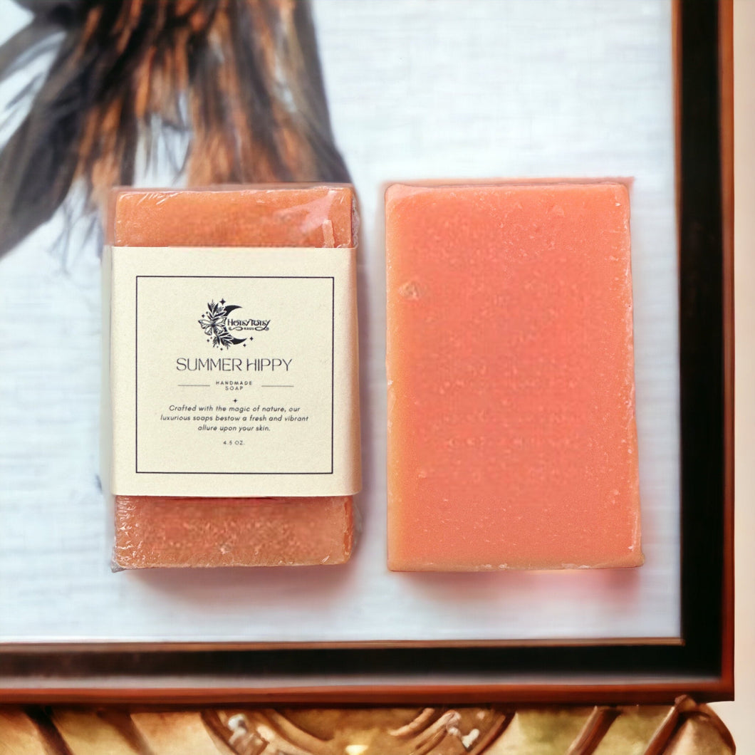 Summer Hippy Orange Patchouli Vegan Palm Free Soap - Hotsy Totsy Haus