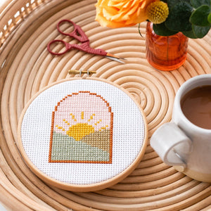Sunrise Cross stitch Kit - Hotsy Totsy Haus