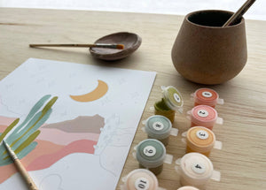 Zen Desert Meditative Art Paint by Number Kit + Easel - Hotsy Totsy Haus